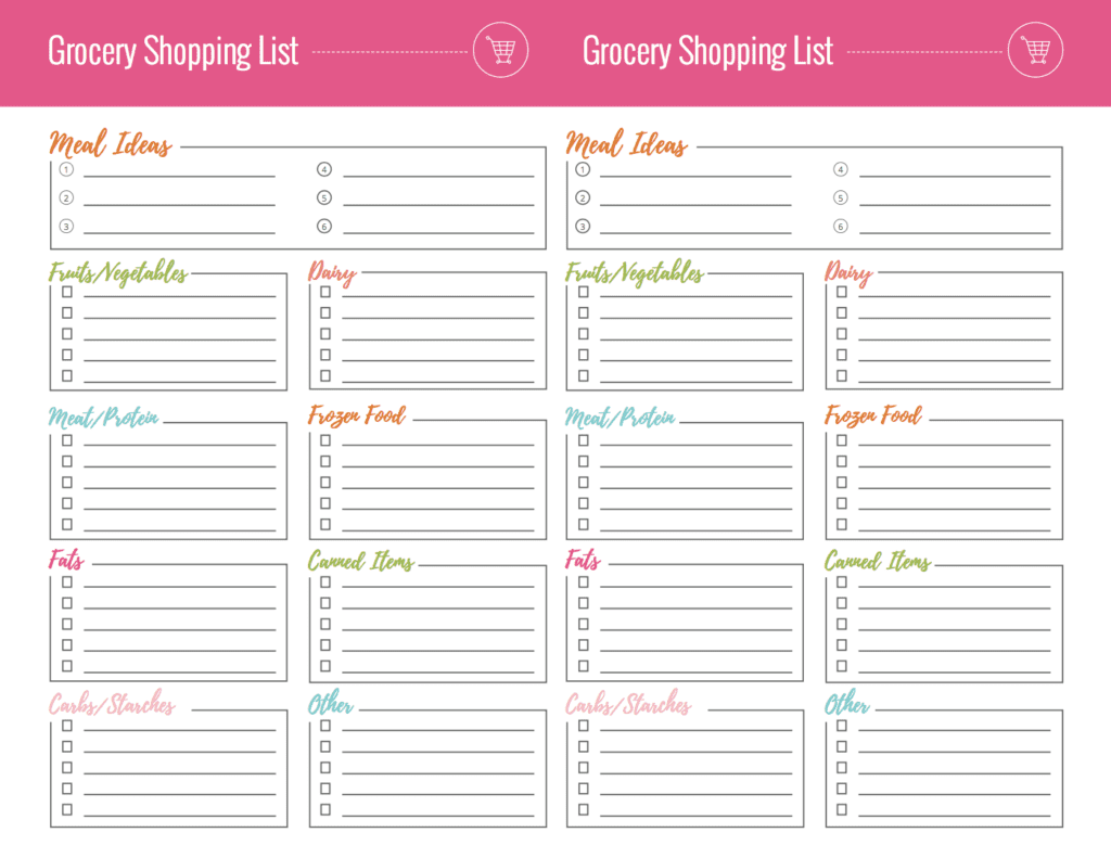 grocery lists